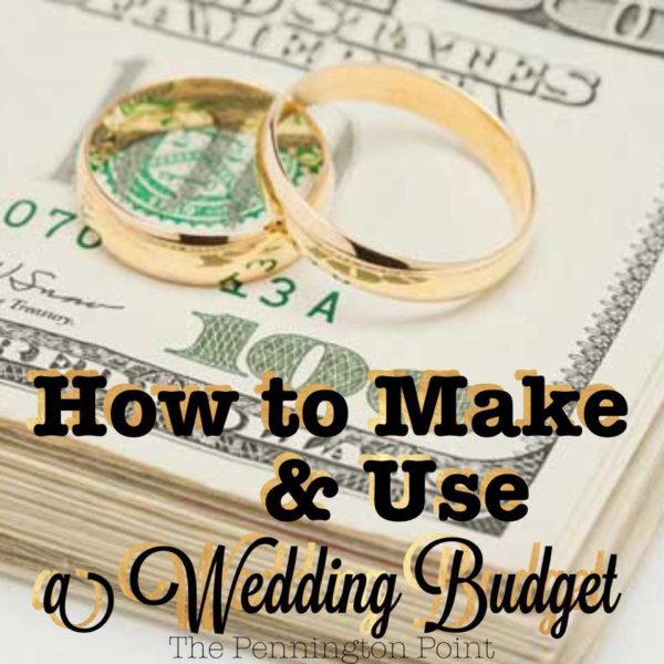 How to Make and Use the Wedding Budget