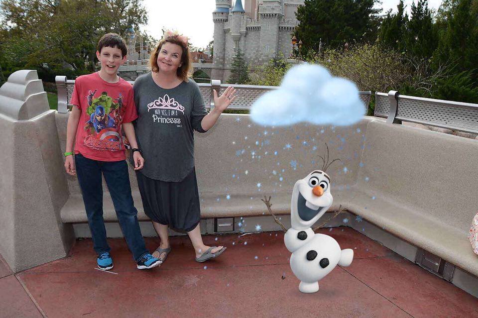mom and son trip to Disney with a price breakdown.