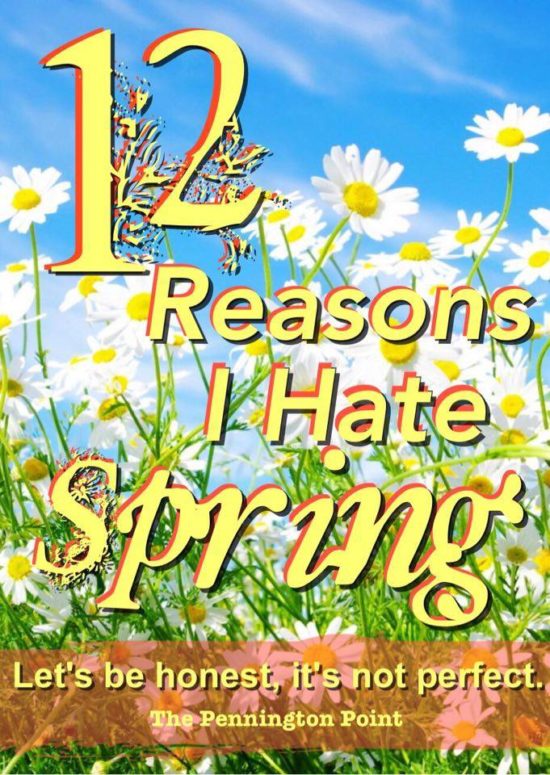 12 Things I Hate About Spring