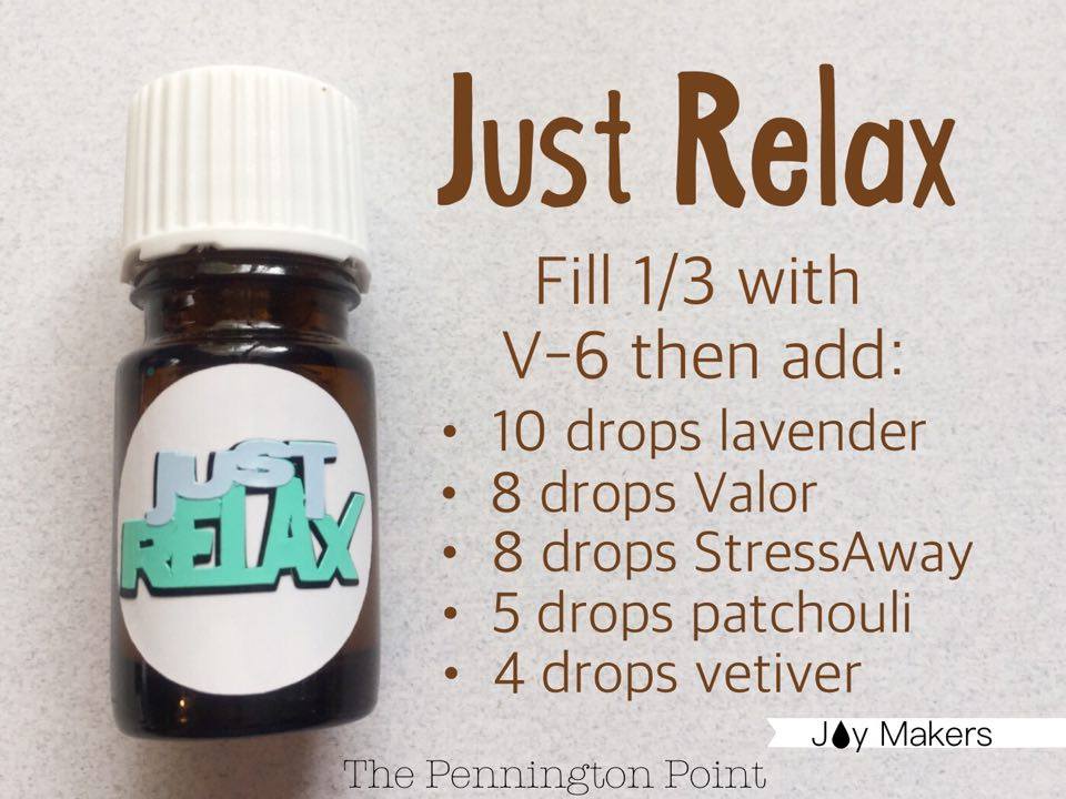 A great way to use those empty essential oil bottles. This blend will be great for helping support relaxing and calm. 